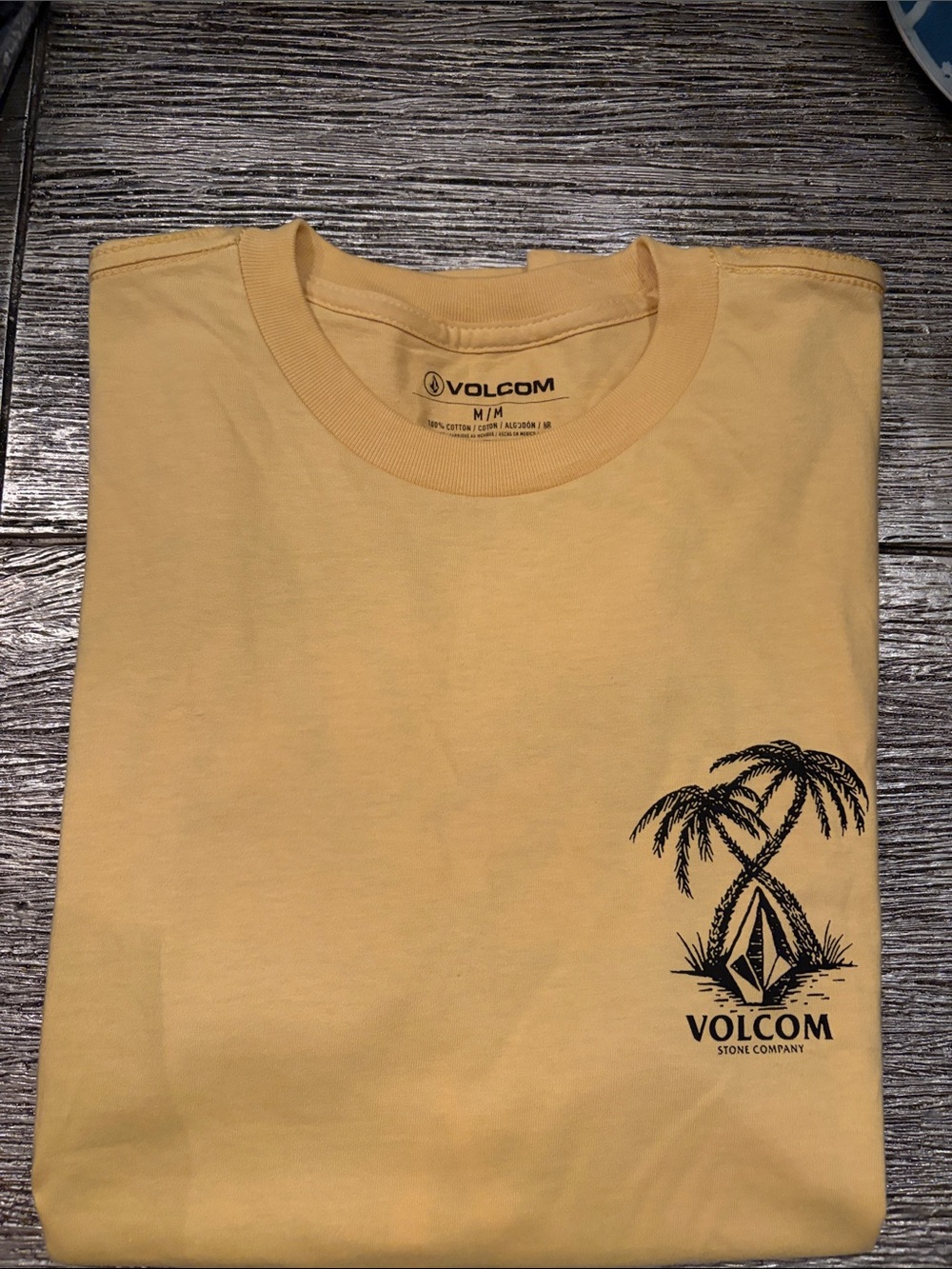 Volcom Yellow Palm Graphic Short Sleeve Tee $10 or FREE if bundled